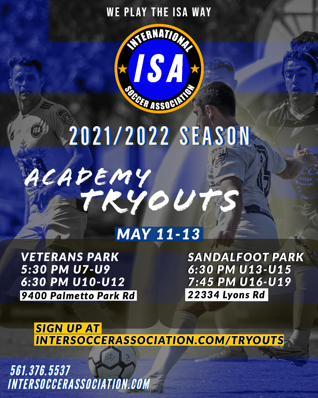 TRYOUTS ACADEMY International Soccer Association